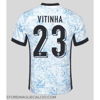 Portogallo Vitinha #23 Maglia Gara Trasferta Repliche Europei 2024